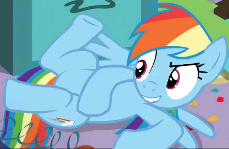 Size: 1246x810 | Tagged: artist:streiben, derpibooru import, edit, edited screencap, female, questionable, rainbow dash, screencap, solo, solo female