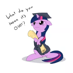Size: 1200x1200 | Tagged: adorkable, artist:alloco, clothes, crying, cute, derpibooru import, diploma, dork, graduation, purple smart, safe, scroll, simple background, solo, twiabetes, twilight sparkle