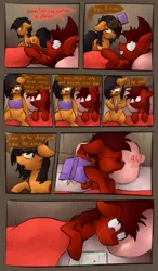 Size: 2000x3424 | Tagged: artist:marsminer, bedtime story, bully, comic, crying, derpibooru import, emo, feels, marspring, mean, oc, oc:mars miner, oc:venus spring, sad, safe, unofficial characters only