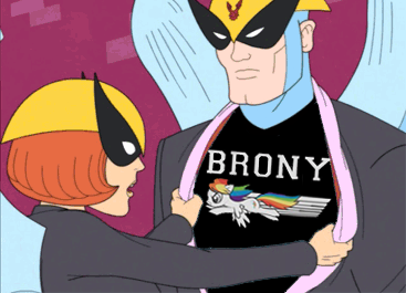 Size: 367x265 | Tagged: adult swim, brony, brony shirt, cartoon network, closet brony, clothes, derpibooru import, edit, harvey birdman, safe, shirt design, t-shirt, t-shirts