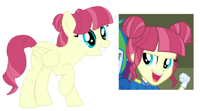 Size: 689x382 | Tagged: safe, artist:berrypunchrules, derpibooru import, majorette, rainbow dash, sweeten sour, ponified, pegasus, pony, equestria girls, friendship games, background human, equestria girls ponified, picture in picture, simple background, transparent background