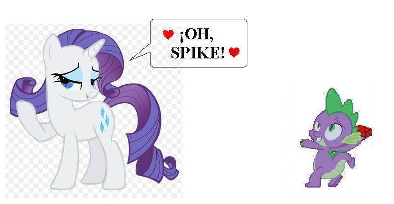 Size: 838x434 | Tagged: safe, derpibooru import, rarity, spike, 1000 years in photoshop, female, krazy kat, male, meme, parody, shipping, sparity, straight