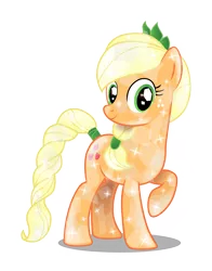 Size: 3213x4104 | Tagged: applejack, artist:infinitewarlock, crystallized, derpibooru import, race swap, safe, simple background, solo, transparent background, vector