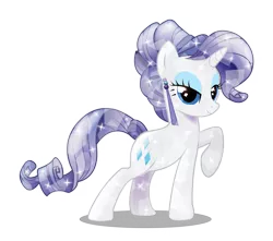 Size: 3758x3321 | Tagged: artist:infinitewarlock, crystallized, crystal rarity, derpibooru import, race swap, rarity, safe, simple background, solo, transparent background, vector