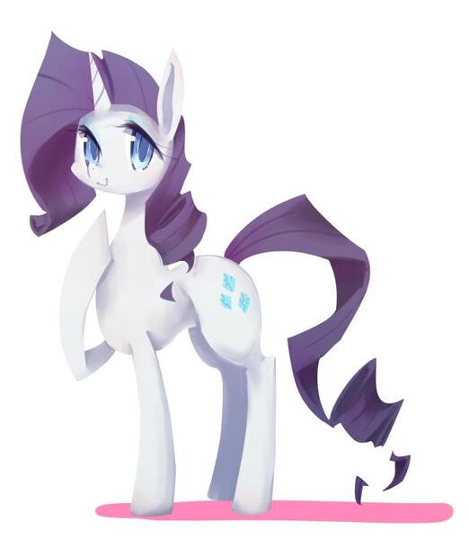 Size: 600x689 | Tagged: safe, artist:kolshica, derpibooru import, rarity, raised hoof, simple background, smiling, solo, style comparison, transparent background