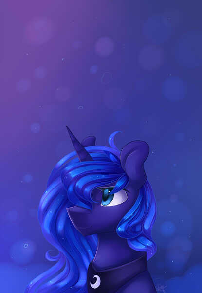 Size: 1325x1917 | Tagged: artist:snowsky-s, derpibooru import, princess luna, safe, solo