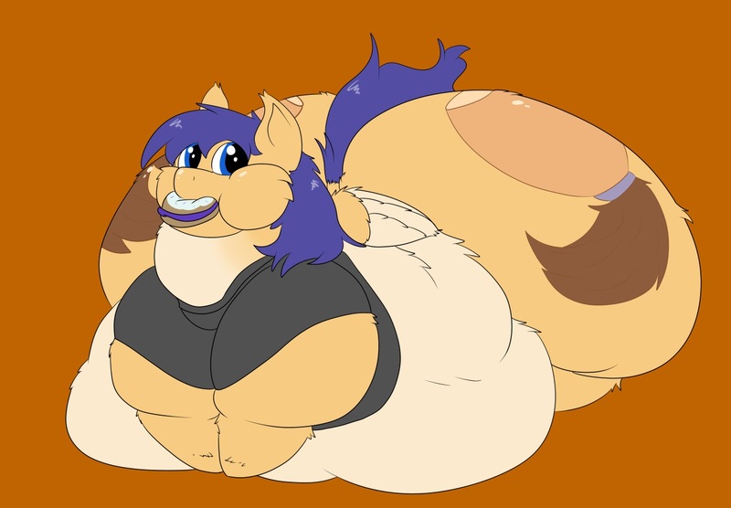 Size: 1280x890 | Tagged: questionable, artist:watertimdragon, derpibooru import, oc, oc:jesse orange, unofficial characters only, pony, ass, bhm, bingo wings, chubby cheeks, fat, fat wings, impossibly large butt, male, morbidly obese, obese, plot, solo, solo male