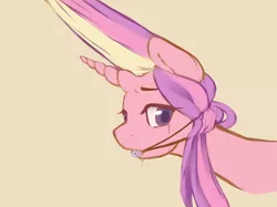 Size: 6121x4575 | Tagged: absurd resolution, artist:aisuroma, ballgag, bondage, crying, derpibooru import, drool, female, gag, hair pulling, looking away, princess cadance, sad, semi-grimdark, solo, solo female, subdance, suggestive