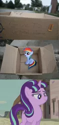 Size: 1320x2796 | Tagged: dashie meme, derpibooru import, evil people finding dash meme, exploitable meme, fanfic:my little dashie, meme, rainbow dash, safe, starlight glimmer