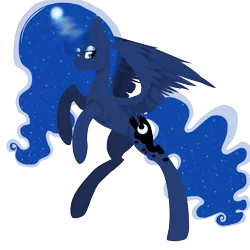 Size: 1000x1000 | Tagged: artist:luna756, derpibooru import, magic, princess luna, safe, simple background, solo, transparent background