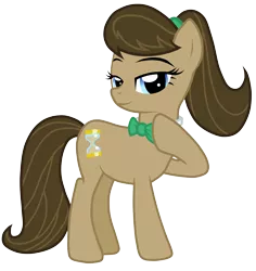 Size: 4719x5000 | Tagged: safe, artist:henx125, artist:jennieoo, derpibooru import, edit, doctor whooves, octavia melody, time turner, pony, absurd resolution, doctavia, doctor who, female, fusion, mare, ponytail, recolor, rule 63, solo, tavified