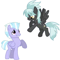 Size: 9600x9600 | Tagged: safe, artist:atmospark, artist:chainchomp2 edit, artist:henx125, derpibooru import, edit, cloudchaser, thunderlane, pegasus, pony, absurd resolution, female, lightningroad, male, mare, palette swap, recolor, rule 63, simple background, solo, stallion, transparent background, vector