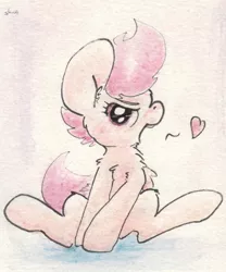 Size: 672x808 | Tagged: artist:slightlyshade, derpibooru import, safe, scootaloo, solo, traditional art