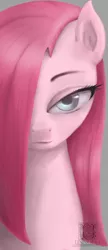 Size: 808x1873 | Tagged: artist:unnop64, derpibooru import, full face view, looking at you, pinkamena diane pie, pinkie pie, portrait, safe, solo