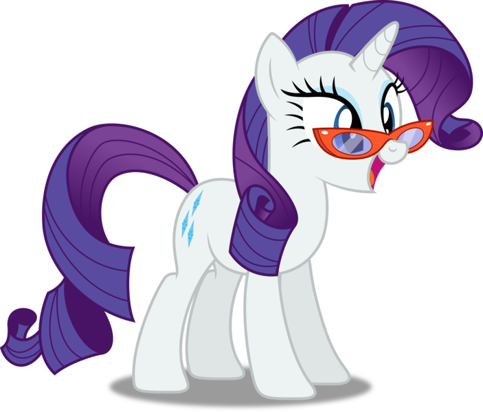 Size: 3514x3000 | Tagged: artist:dashiesparkle, artist:hawk9mm, canterlot boutique, derpibooru import, glasses, open mouth, ponyscape, rarity, safe, simple background, solo, .svg available, that was fast, transparent background, vector