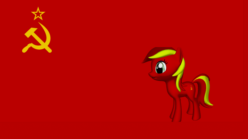 Size: 1920x1080 | Tagged: artist:anonkhan, communism, derpibooru import, nation ponies, oc, oc:sovietpony, ponified, safe, socialism, socialist, soviet, soviet union