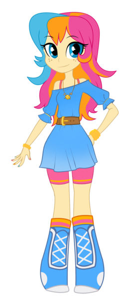 Size: 1152x2566 | Tagged: safe, artist:lolopan, derpibooru import, oc, oc:golden gates, unofficial characters only, equestria girls, babscon, babscon mascots, equestria girls-ified, reference, simple background, solo, transparent background