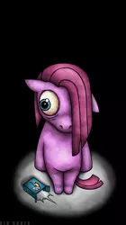 Size: 539x964 | Tagged: artist:old roots, derpibooru import, fanfic:cupcakes, grimdark, pinkamena diane pie, pinkie pie, solo