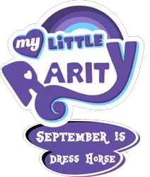 Size: 600x707 | Tagged: canterlot boutique, derpibooru import, edit, logo, logo edit, logo parody, made in manehattan, my little x, raritember, rarity, rarity investigates, safe, simple background, transparent background