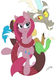 Size: 1024x1419 | Tagged: artist:cyanyeh, artist:midnightblitzz, cute, derpibooru import, discord, pinkamena diane pie, pinkie pie, safe, simple background, transparent background, vector