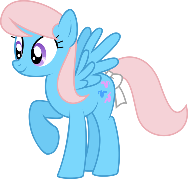 Size: 1034x985 | Tagged: artist:kaylathehedgehog, derpibooru import, g1, g1 to g4, generation leap, safe, simple background, solo, svg, .svg available, tail bow, transparent background, vector, wind whistler