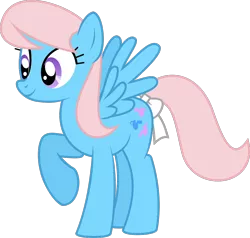 Size: 1034x985 | Tagged: artist:kaylathehedgehog, derpibooru import, g1, g1 to g4, generation leap, safe, simple background, solo, svg, .svg available, tail bow, transparent background, vector, wind whistler