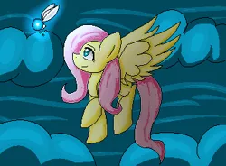 Size: 340x250 | Tagged: artist:blairchan231, derpibooru import, fairy, fluttershy, pixel art, safe