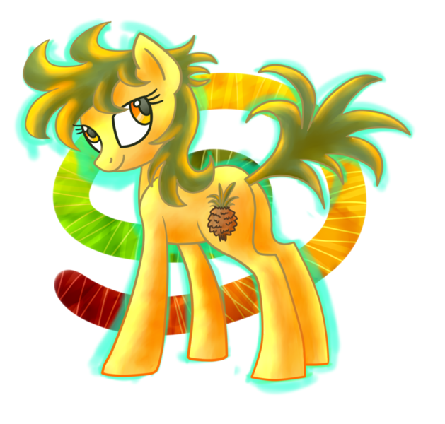 Size: 900x859 | Tagged: safe, artist:wolframclaws, derpibooru import, oc, oc:ananas, unofficial characters only, simple background, solo, transparent background