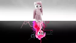 Size: 3840x2160 | Tagged: artist:antylavx, derpibooru import, duality, pinkamena diane pie, pinkie pie, safe, wallpaper