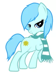 Size: 988x1280 | Tagged: safe, artist:sunshinesmilespony, derpibooru import, oc, oc:sunshine smiles, unofficial characters only, earth pony, pony, clothes, scarf, simple background, solo, transparent background, vector