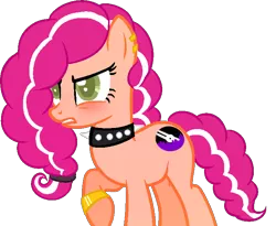 Size: 704x576 | Tagged: safe, artist:magicalgirlfriends, derpibooru import, oc, oc:jelly jams, unofficial characters only, earth pony, pony, offspring, parent:cheese sandwich, parent:pinkie pie, parents:cheesepie, solo