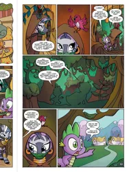 Size: 720x960 | Tagged: safe, artist:agnesgarbowska, derpibooru import, idw, spike, zecora, zebra, spoiler:comic, spoiler:comicff21, everfree forest, idw advertisement, preview, zecora's hut