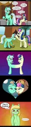Size: 740x2976 | Tagged: safe, artist:deusexequus, derpibooru import, bon bon, lyra heartstrings, sweetie drops, oc, all's fair in love and friendship games, equestria girls, friendship games, comic, dialogue, female, flower, friends with benefits, fusion, implied friends with benefits, implied lesbian, lesbian, lyrabon, lyrabon (fusion), shipping, speech bubble