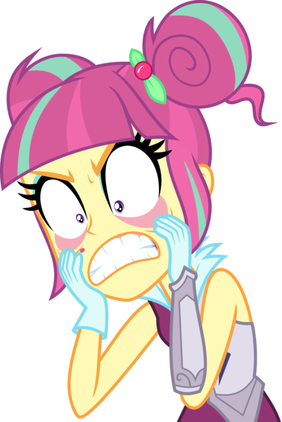 Size: 2647x3959 | Tagged: dead source, safe, artist:xebck, derpibooru import, sour sweet, equestria girls, friendship games, angry, eyelid pull, faic, in need of a vacation, simple background, solo, sour rage, stressed, transparent background, vector, wide eyes