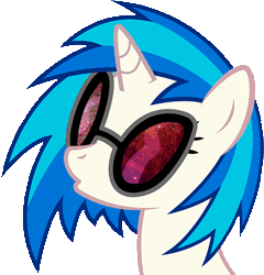 Size: 500x520 | Tagged: animated, cool, derpibooru import, safe, solo, space, vinyl scratch