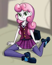 Size: 896x1108 | Tagged: safe, artist:ohohokapi, deleted from derpibooru, derpibooru import, sweetie belle, equestria girls, friendship games, clothes, crystal prep academy, crystal prep academy uniform, school uniform, schoolgirl, solo