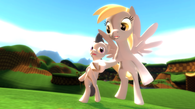 Size: 1920x1080 | Tagged: safe, artist:viranimation, derpibooru import, derpy hooves, rumble, pegasus, pony, 3d, derpumble, female, gmod, mare, shipping