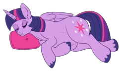 Size: 700x399 | Tagged: safe, artist:lulubell, derpibooru import, twilight sparkle, twilight sparkle (alicorn), alicorn, pony, belly, female, mama twilight, mare, pregnant, simple background, sleeping, solo, transparent background