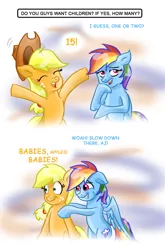 Size: 726x1099 | Tagged: safe, artist:death-is-death, derpibooru import, applejack, rainbow dash, appledash, female, lesbian, shipping