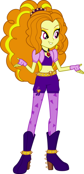 Size: 3945x8192 | Tagged: safe, artist:mewtwo-ex, derpibooru import, edit, vector edit, adagio dazzle, equestria girls, rainbow rocks, absurd resolution, amulet, belly button, boots, clothes, diamonds, fingerless gloves, gloves, high heel boots, midriff, music notes, necklace, shoes, simple background, solo, spikes, transparent background, vector