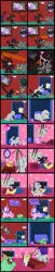 Size: 2000x9846 | Tagged: safe, artist:magerblutooth, derpibooru import, diamond tiara, discord, oc, oc:dazzle, oc:iggy, oc:il, oc:imperius, oc:peal, big cat, bobcat, cat, dog, iguana, imp, pony, comic:diamond and dazzle, comic, evil, evil laugh, lightning, mind control, mischief, pet, pet oc, sleepover, spoon, squish, transformation, trap (device)