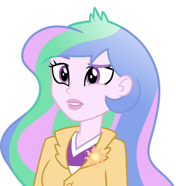 Size: 4000x4214 | Tagged: safe, artist:luckreza8, derpibooru import, princess celestia, equestria girls, friendship games, absurd resolution, eye twitch, lipstick, principal celestia, simple background, solo, transparent background, vector