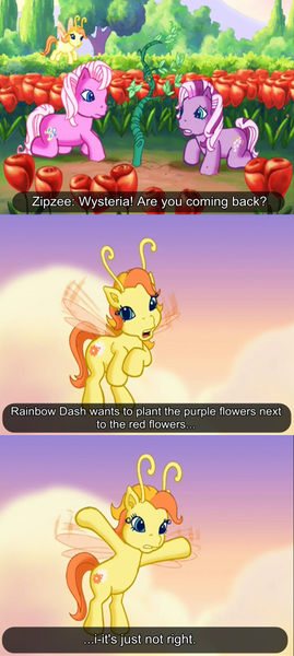 Size: 717x1600 | Tagged: breezie, derpibooru import, g3, pinkie pie, rainbow dash, safe, subtitles, the princess promenade, wysteria, zipzee