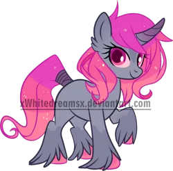 Size: 1000x982 | Tagged: safe, artist:xwhitedreamsx, derpibooru import, oc, unofficial characters only, adoptable, obtrusive watermark, simple background, solo, transparent background, watermark