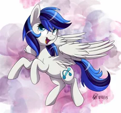 Size: 1500x1400 | Tagged: safe, artist:spacechickennerd, derpibooru import, oc, oc:flight beat, unofficial characters only, pegasus, pony, female, mare, solo