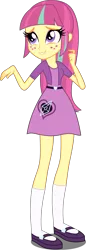 Size: 2000x5798 | Tagged: safe, artist:xebck, derpibooru import, sour sweet, equestria girls, friendship games, absurd resolution, accessory swap, alternate hairstyle, alternate universe, clothes, clothes swap, cute, freckles, good side, long hair, loose hair, mary janes, simple background, skirt, solo, sourbetes, transparent background, vector