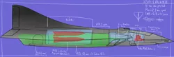 Size: 1280x423 | Tagged: aircraft, artist:the-furry-railfan, autocannon, barely pony related, blueprint, bomber, cannon, derpibooru import, fallout equestria, fallout equestria: empty quiver, gun, jet, megaspell, no pony, safe, tesla cannon, xb/a-1 valkyrie