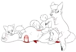 Size: 1280x876 | Tagged: grimdark, artist:amazin-a, banned from derpibooru, deleted from derpibooru, derpibooru import, dog, pony, wolf, bite mark, biting, bleeding, blood, claws, cleaning, corpse, dead, eating, eye, eyes, eyes closed, face down ass up, feeding, fetish, frog (hoof), group, hard vore, image, licking, licking leg, natural selection, paws, png, predation, teeth, tongue out, underhoof, vore, wolves
