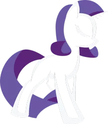 Size: 1024x1181 | Tagged: safe, artist:up1ter, derpibooru import, rarity, pony, unicorn, eyes closed, female, hooves, horn, lineart, mare, minimalist, missing cutie mark, simple background, solo, transparent background