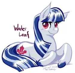 Size: 700x678 | Tagged: artist:taritoons, canada, derpibooru import, nation ponies, oc, oc:water leaf, ponified, safe, solo, toronto, unofficial characters only